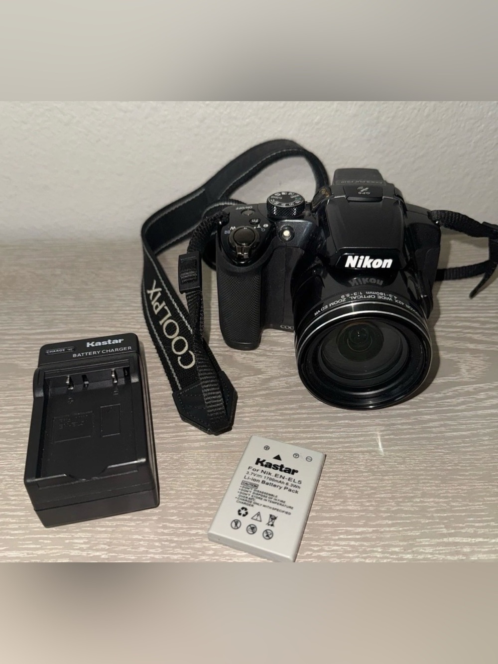 Nikon COOLPIX P510 16.1MP Digital Camera 42x Optical Zoom GPS Black Tested